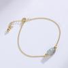 Pulsera Nina Piedra Luna Gris Natural Pixiu Pulsera de Cristal para Mujer Diseño Nicho Regalo