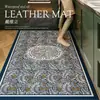 Tapete de Cozinha Retro Estilo Americano de Terra de Diatomáceas, Absorvente de Água, Absorvente de Óleo, Resistente à Sujeira, Antiderrapante, Tapete de Entrada de Luxo Leve, Tapete de Banheiro