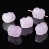 Cuentas Sueltas de Amatista Lavanda Natural en Forma de Corazón, Cuentas Espaciadoras de Corazón Transparente Color Melocotón Morado Claro, Accesorios para Manualidades con Cuentas Hechos a Mano, Venta al por Mayor desde el Fabricante