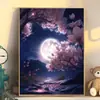 Pintura al óleo digital transfronteriza DIY Lienzo Colorear Pintura Hecha a mano Pintura a mano infantil Paisaje Pintura al óleo digital Venta al por mayor
