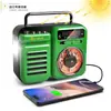 Lanterna, Prevenção de Desastres de Emergência, Lanterna com Geração de Energia Manual Multifuncional, Rádio com Geração de Energia Manual, Alto-falante Bluetooth para Celular