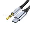 Cabo Adaptador de Áudio Type-C Transfronteiriço 3,5 mm Auxiliar Adequado para Computadores, Celulares, Alto-falantes, Apple, Huawei, Fones de Ouvido de Carro
