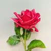 Flor de Simulación Tacto de Alta Calidad Hidratante Tallo Único Ángulo Ramo de Rosas Decoración del Hogar Arte Floral de Alta Calidad Decoración de Bodas