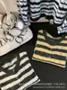 Cardigã de tricô listrado com decote V para mulheres, caimento solto, vazado, estilo casual, casaco suéter de manga longa, estilo coreano, top versátil para o início do outono