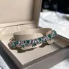 Pulseira Versa cor retrô pombo de tesouro sangue de pombo feminina banhada a ouro 18K cristal afiado Cristal arranjo geométrico zircônia brilhante pulseira