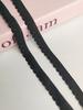 1cm negro Gris elástico encaje elástico accesorios encaje banda elástica diy vestido de novia material de ropa al por mayor