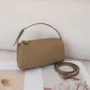 Bolsa de Mão Couro Bovino de Primeira Camada Togo Porta-Canetas Bolsa Fashion e Versátil Bolsa Feminina de Couro Genuíno Transfronteiriça Transversal Bolsa de Ombro Bolsa Almofada