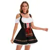 Vestido de Chica Europea y Americana Oktoberfest 2025 Alemán Múnich Actuación en Escenario Cos Maid Disfraz Multicolor