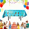 Mantel de Mesa Inglés con Globos Transfronterizo 137* 183cm Día del Niño Fiesta de Cumpleaños Decoración de Mesa Accesorios Suministros para Fiesta