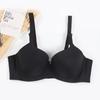 Suave sin costuras simple verano delgado lado pecho ajustable ropa interior talla grande pecho grande copa pequeña sujetador recogido