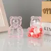 Caja de oso de dibujos animados creativa ps Material plástico de grado alimenticio linda caja pequeña de dulces almacenamiento regalo para bebé venta al por mayor