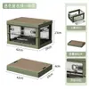 Fabricante Original Caixa Dobrável de Abertura Lateral Caixa de Armazenamento para Porta-Malas de Carro Camping Caixa Dobrável Grande Capacidade Armazenamento com Tampa de Madeira