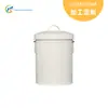 Cubo de Almacenamiento Metálico Personalizado Cubo de Basura para el Hogar Tanque de Almacenamiento con Tapa Hierro Galvanizado Patrón Vertical de Presión Cubo de Almacenamiento