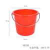 Cubeta Guangzhou directa de fábrica con tapa para el hogar, multifuncional, engrosada, cubeta para almacenamiento de agua, pegamento cocido, gran capacidad, cubeta de plástico roja