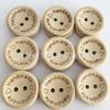 Oferta especial en stock venta caliente transfronteriza cuenco tallado a mano con amor botones de madera hechos a mano creativos