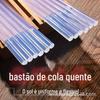 Cola de fusão quente reforçada transparente bastão de alta aderência forte aquecimento elétrico tira de cola 7mm * 20cm de proteção ambiental pistola de cola doméstica bastão de cola