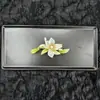 Zapatos con Agujeros Accesorios para Zapatos Hermosa Hebilla de Zapato Súper Hada Flor de Perla Flor de Espiga Dorada Flor de Zapato Hecha a Mano
