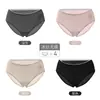 Ropa Interior Femenina Seda Helada Sin Marca Verano Delgado Algodón Puro Entrepierna Cintura Media Transpirable Calzones para Niñas