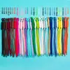 Nuevo Llavero de Cuerda Trenzada de Colores Estilo Ins de Moda DIY Cuerda Nudada Cuerda Trenzada Accesorio Creativo de Moda para Bolso