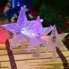 Decorações de Natal, Estrela Luminosa para o Topo da Árvore, Acessórios de Decoração para Árvore de Natal, Luzes de Estrela de Cinco Pontas, Luzes Atmosféricas Luminosas Transparentes