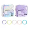Anillos de encuadernación de hojas sueltas de colores transparentes, anillas plásticas perforadas, sujetadores de documentos, anillos desmontables para hojas sueltas al por mayor