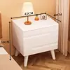 Mesita de noche de madera maciza para dormitorio del hogar 2026 Venta caliente Creativa Pequeño Armario de almacenamiento simple para niños Mesita de noche de tronco