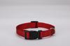 Collar ajustable de poliéster liso para mascotas, con imitación de nailon, para perros pequeños, grandes y medianos.