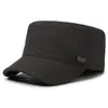 Comercio Exterior Cuatro Estaciones Nuevo Sello Trasero Ajustable Forro a Cuadros Gorra de Visera Plana para Exteriores Circunferencia de Cabeza Grande Gorra de Béisbol para Adultos Mayores