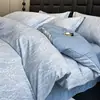 Algodão espessado escovado cama quatro peças roupa de cama de algodão Nórdico capa de edredom de algodão puro lençol de cama conjunto de três peças de inverno