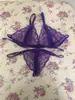 Lencería Sexy No Necesita Quitarse Pequeño de Tres Puntos Sexy para Mujer Transparente de Encaje Sujetador y Bragas Set de Tentación con Abertura 0001