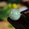 Collar de Piedra Original Jade A de Myanmar Cuentas Sueltas Cuentas Verdes Pegajosas y Blancas Colgante de Jade Pulsera de Joyería DIY con Cuentas