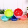 Fábrica mayoreo multi-color tina de plástico redonda lavabo de baño tina de lavandería tina de lavandería lisa tina para pies tina para verduras
