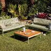 Mesas y Sillas de Exterior Patio Jardín Creativo Simple Moderno Mesa Baja con Asientos Combinación de Mesa y Silla Banco de Villa Balcón Mesa y Sillas de Ocio