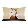 Funda de Almohada para Cintura Nueva Transfronteriza de Halloween Hermanas Sanderson Decoración de Sofá de Sala de Estar Funda de Almohada para Cintura de Lino Venta Directa de Fábrica