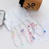 Lanyard Original para Teléfono con Lazo de Corazón Cadena de Cuentas Hecha a Mano Cadena para Teléfono Colgante DIY Encanto para Bolsa de Cámara CCD