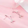Pendientes de Lazo 2025 Nuevos Pendientes de Moda Tendencia para Mujer Estilo Coreano Elegantes Pendientes de Plata de Ley Pendientes de Celebridad de Internet Pendientes de Plata