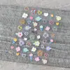 Pegatinas para uñas texturizadas serie MOSR al por mayor con pegatinas para uñas adhesivas mixtas 50 100 mixtas estilo ins