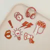 Parche de Tela Bordado con Elementos Creativos Estilo Europeo Productos en Stock Transfronterizos Parche Adhesivo Termoadhesivo Pegatina Decoración de Empaque para Camiseta Lienzo