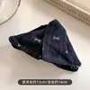 Pinza para el Cabello de Felpa Color Café Melard para Mujer, Otoño e Invierno, Pinza de Tiburón para la Parte Posterior de la Cabeza, Accesorio de Cabello de Alta Gama para Coletas Bajas