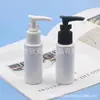 Frasco de Ombro Plano com Bomba de Pressão 60ml Frasco de Shampoo Frasco com Bico de Pato Preto Frasco Dispensador de Gel de Banho 60ml Frasco com Bomba de Clipe Transparente