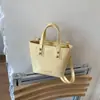 Bolsa Bucket Casual da Moda Estilo Coreano para Mulheres Verão Nova Bolsa de Ombro Transversal Estilo Simples Bolsa de Mão Elegante para o Dia a Dia