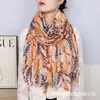 Bufanda Pequeña Fresca Literaria con Borlas Otoño e Invierno Cálida Protección Solar Tamaño Grande Chal Ligero, Suave, Transpirable Bufanda de Algodón y Seda