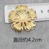 DIY Flor de Hierro de Cinco Pétalos, Tres Pétalos Huecos, Ajustable, Multi-Pétalo, Accesorios para Pétalos, Materiales para Corona de Fénix Xiuhe Hecha a Mano