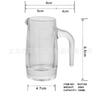 Báscula directa de fábrica pequeña jarra de vino dispensador de licor mesa de hotel con asa copa de vino pequeña decantador engrosado