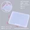 Caja Vacía de Plástico Rectangular Transparente con Hebilla de Cierre, Caja de Muestra, Caja de Embalaje para Componentes, Caja de Almacenamiento para Herramientas y Máscaras