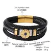 Pulseira Masculina de Lápis Lazúli Inlaid, Formato Irregular Novo, Versátil, Tecida à Mão, Aço Inoxidável, Fecho Magnético