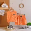 Conjunto de Verano para Niños 2026 Nuevo Elegante Bebé Niños Deportivo Sin Mangas Conjunto de Dos Piezas Ropa Guapa Moderna Venta al por Mayor
