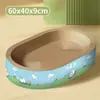 Cama extragrande para gatos con rascador, duradera y que no se cae, adecuada para todas las estaciones, juguete universal y accesorio para afilar las uñas para gatos