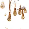 Luces de Cadena para Atmósfera de Tienda de Campaña, Bombilla de Cuerda de Cáñamo Solar, Luces de Cadena para Patio Exterior, Jardín, LED Impermeables, Luces Decorativas