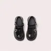 Zapatos de Piel Genuina para Niñas, Zapatos Negros de Rendimiento para Niños de Primavera y Otoño, Mocasines, Zapatos de Princesa Mary Jane para Niñas Pequeñas